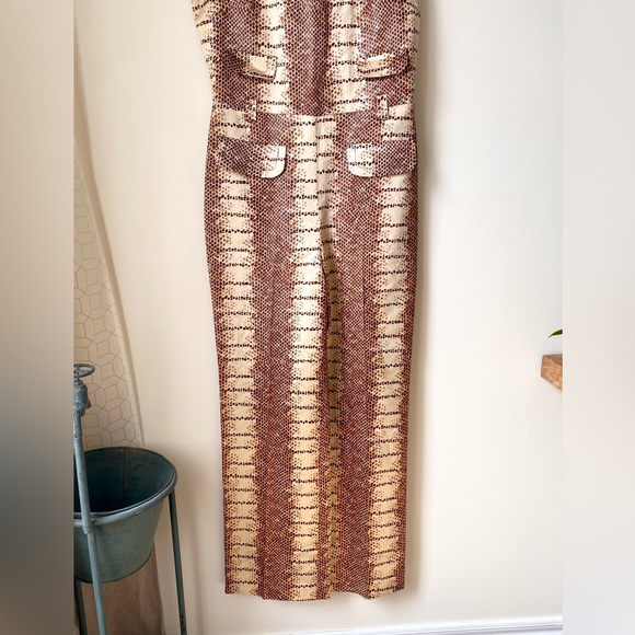 Vintage Miss Renfrew at Holt Renfrew reptile print jumpsuit - Picture 9 of 16